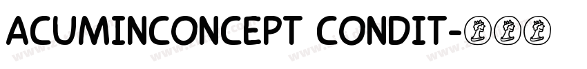 Acuminconcept condit字体转换